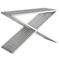thumbnail image 4 of Modway Press Stainless Steel Console Table in Silver, 4 of 4