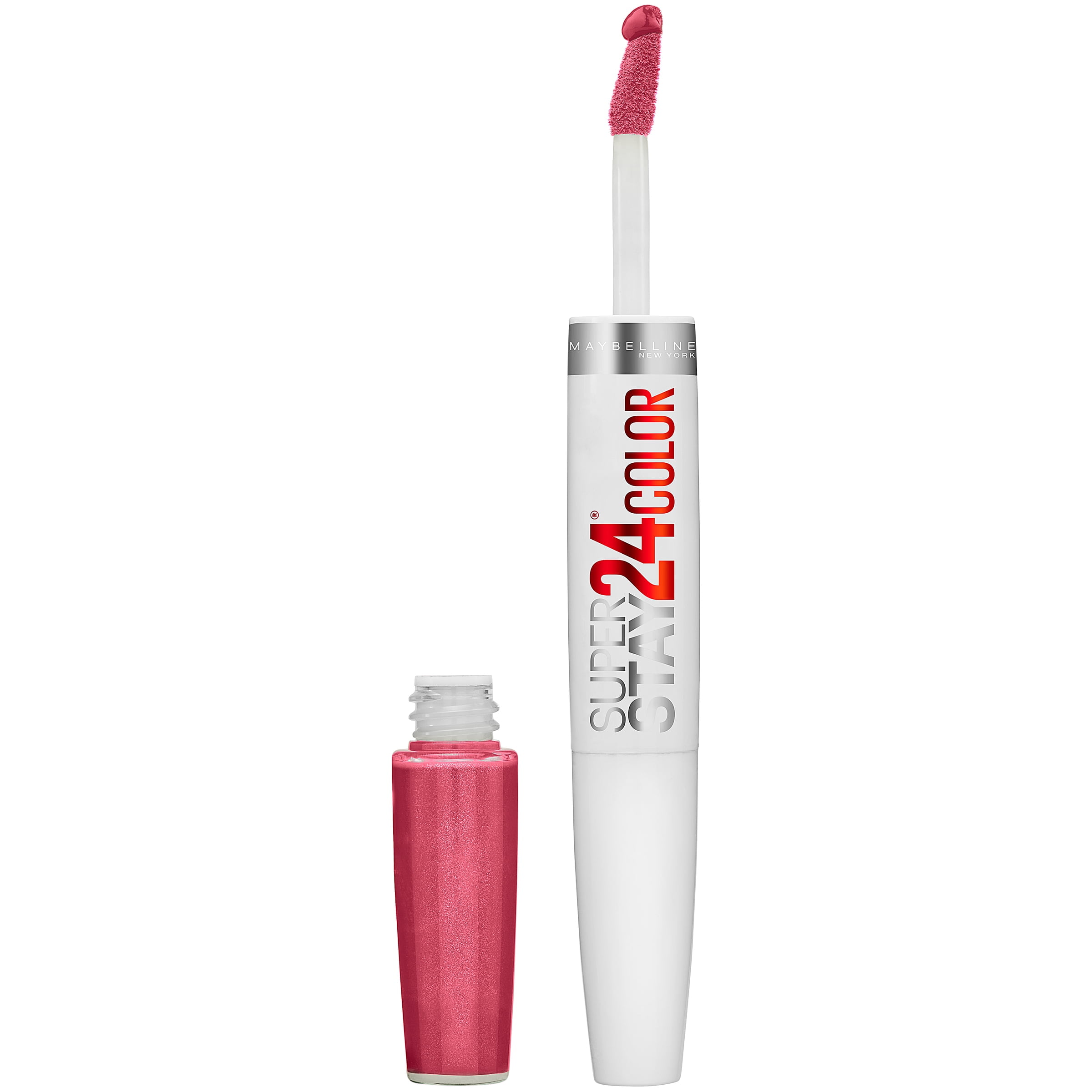 (2 pack) Maybelline SuperStay 24 2-Step Liquid Lipstick, Timeless Rose