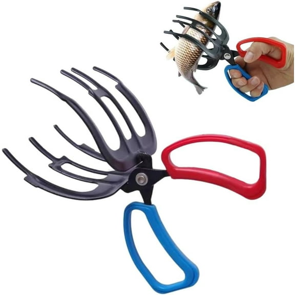 Fishing Pliers Gripper, 3 Claw Fish Gripper, 2025 New Metal Fish Control Clamp, Claw Tong Grip Tackle Tool, Multi-Functional Lightweight Non-Slip Fish Claw Gripper