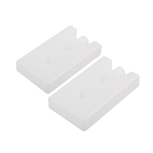LEFU Long-Lasting Reusable Ice Packs Set of 2, 400ml Empty Freezer Blocks for Lunch Boxes, Coolers, Slim Lightweight Design, 6.50 x 3.54 x 0.38 Inch, Keep Food Fresh & Cool