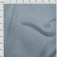 thumbnail image 4 of oneOone Polyester Spandex Light Blue Fabric Harvest Fabric For Sewing Printed Craft Fabric By The Yard 56 Inch Wide, 4 of 4