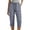 Gray, variant on BUIGTTKLOP Women Cotton Linen Capri Pants Summer Wide Leg Cropped Lounge Pants Drawstring High Wasited Beach Capris