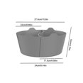 thumbnail image 2 of Revestimiento divisor de silicona reutilizable y a prueba de fugas para olla de cocción lenta de 6 cuartos de galón, a prueba de fugas y apto para lavavajillas, sin BPA, 2 of 4