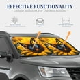 thumbnail image 4 of Windshield Sun Shade, Butterfly On Sunflower Foldable Car Sun Shade Windshield for Front, 2 Pieces, 4 of 7