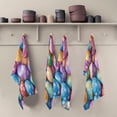 thumbnail image 5 of Easter Eggs Kitchen Dish Towel Set,Drying Kitchen Towels Tea Towels Gift Set for Drying Cleaning Cooking Baking 6Pcs Wash cloth, 5 of 7