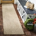 thumbnail image 2 of SAFAVIEH Beach House Bethanie Geometric Indoor/Outdoor Area Rug, Beige/Cream, 6'7" x 6'7" Square, 2 of 10