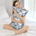 thumbnail image 3 of KLL Lilies Flowers Pattern Silk Pillowcase for Hair and Skin Standard Size 20"X 30" Soft Breathable Pillow Covers for Sleeping, 3 of 6