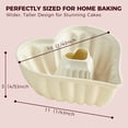 thumbnail image 3 of BRONYPRO Cake Stand with Lid,Rectangular Cake Stand with Detachable Base,Acacia Wood Cake Stands for Party Cheese Chips Fruit Platter, 3 of 8