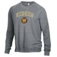 thumbnail image 2 of Men's Alternative Apparel Heathered Gray Western Michigan Broncos The Champ Raglan Pullover Sweatshirt, 2 of 3