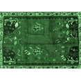 thumbnail image 1 of Ahgly Company Indoor Rectangle Animal Emerald Green Traditional Area Rugs, 3' x 5', 1 of 4