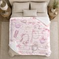 thumbnail image 5 of Dreamy Y2K Pink Bows Pearls Fantasy Bedroom, Mystical Pet Portrait Pattern, Warm Flannel Blanket for Living Room and Reading Nook, Cat Lovers autumn celebration Gift, Pet Lover Home Decor, 5 of 9