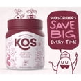thumbnail image 2 of KOS Organic Beet Root Powder, USDA Certified - Natural Nitric Oxide Booster, Superfood for Stamina, Energy, Circulation - Non-GMO, Plant-Based, 90 Servings, 2 of 5
