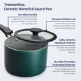 thumbnail image 2 of Tramontina 6 Piece Ceramic Nonstick Nesting Cookware Set — Stackable, Space Saving Set - Mediterranean, 2 of 11