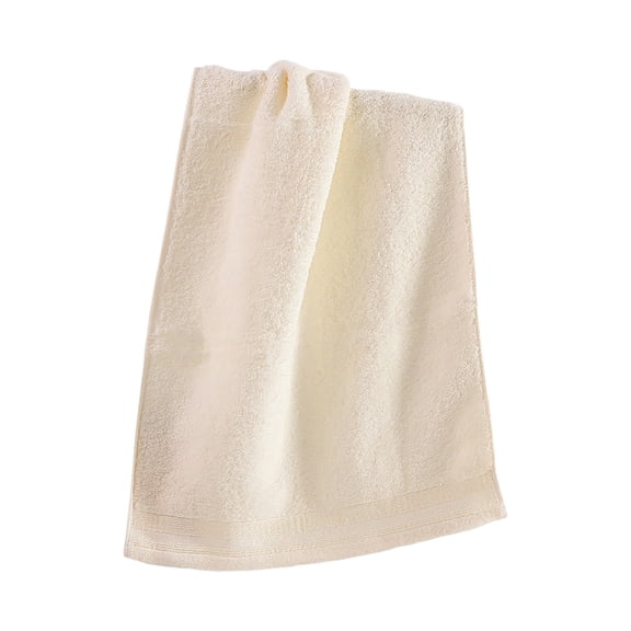 Cotton Wash Cloth, 13x27.5 Inch Highly Absorbent and Soft Feel Fingertip Towels, Machine Washable Washcloths for Bathroom, Gym, Hotel, Spa and Kitchen,Beige