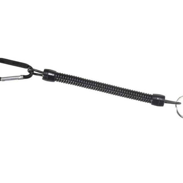 Fishing Retractable Lanyard Plastic Accessory Coiled Tether fishing lanyard Fishing with Carabiner Fishing Safety Rope Tool