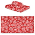 thumbnail image 2 of Dreamtimes 3 PCS Towel Christmas Snowflake Background Cotton Bath Towel Set (1 Bath Towel, 1 Hand Towel, 1 Washcloth) for Bathroom, Super Soft and Quick Dry Towels, 2 of 7
