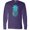 Purple, variant on Inktastic Blue and Green Pineapple Long Sleeve T-Shirt