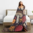 thumbnail image 5 of Kll Fleece Blanket Plush Throw Blanket Forest Wild Mushroom,Soft Fuzzy Cozy Flannel Blanket For Couch Sofa Bed.(50"X40"), 5 of 9