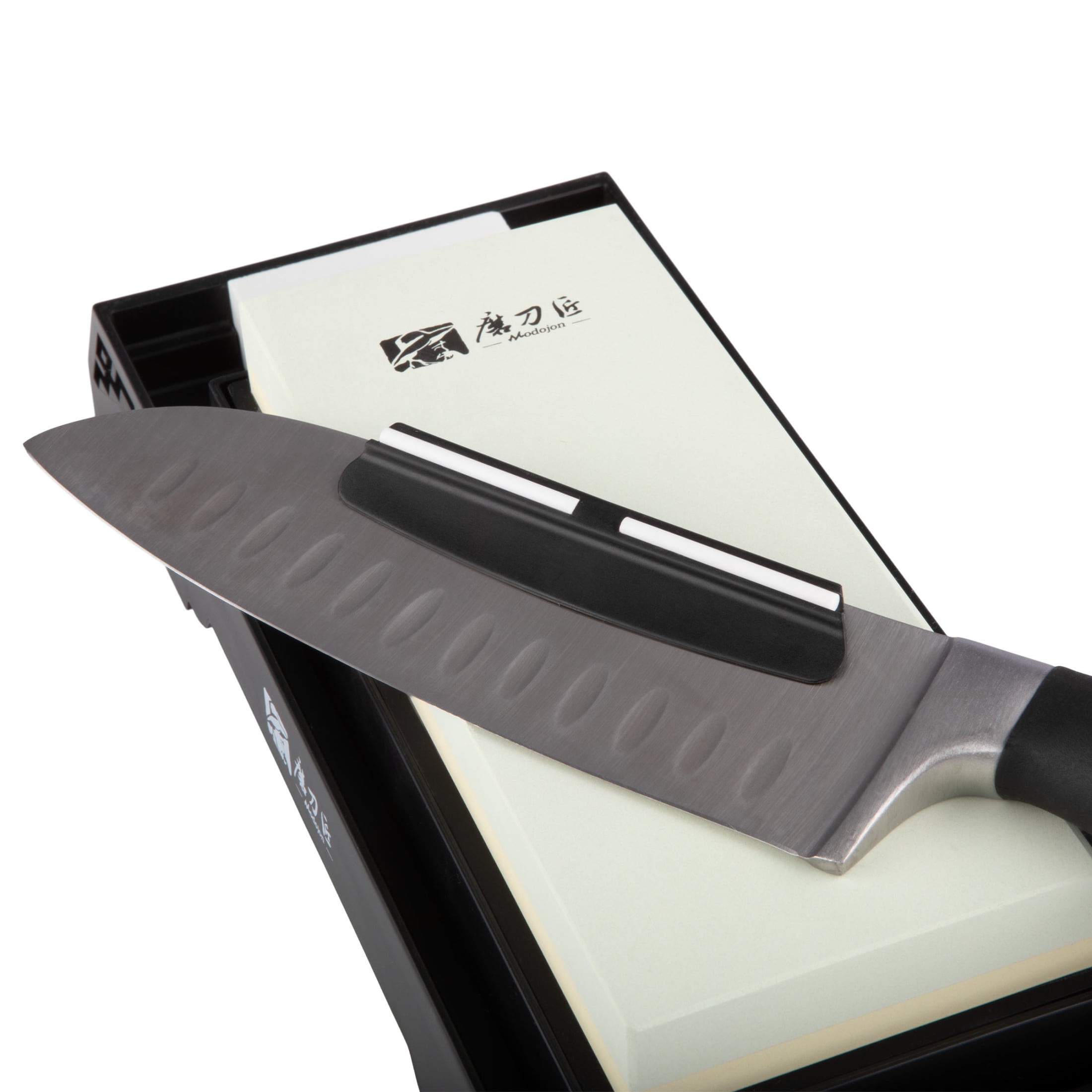 Kings County Tools 5-Piece Knife Sharpener Kit with Dual 6000 / 1000 Grit Whetstone and Nonslip Base