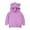 Purple, variant on Utlike Boys Hoodies Sweatshirt Cute Ear Hoodie Baby Infant Solid Toddler Loose Top For Kids Size 2 Years-3 Years
