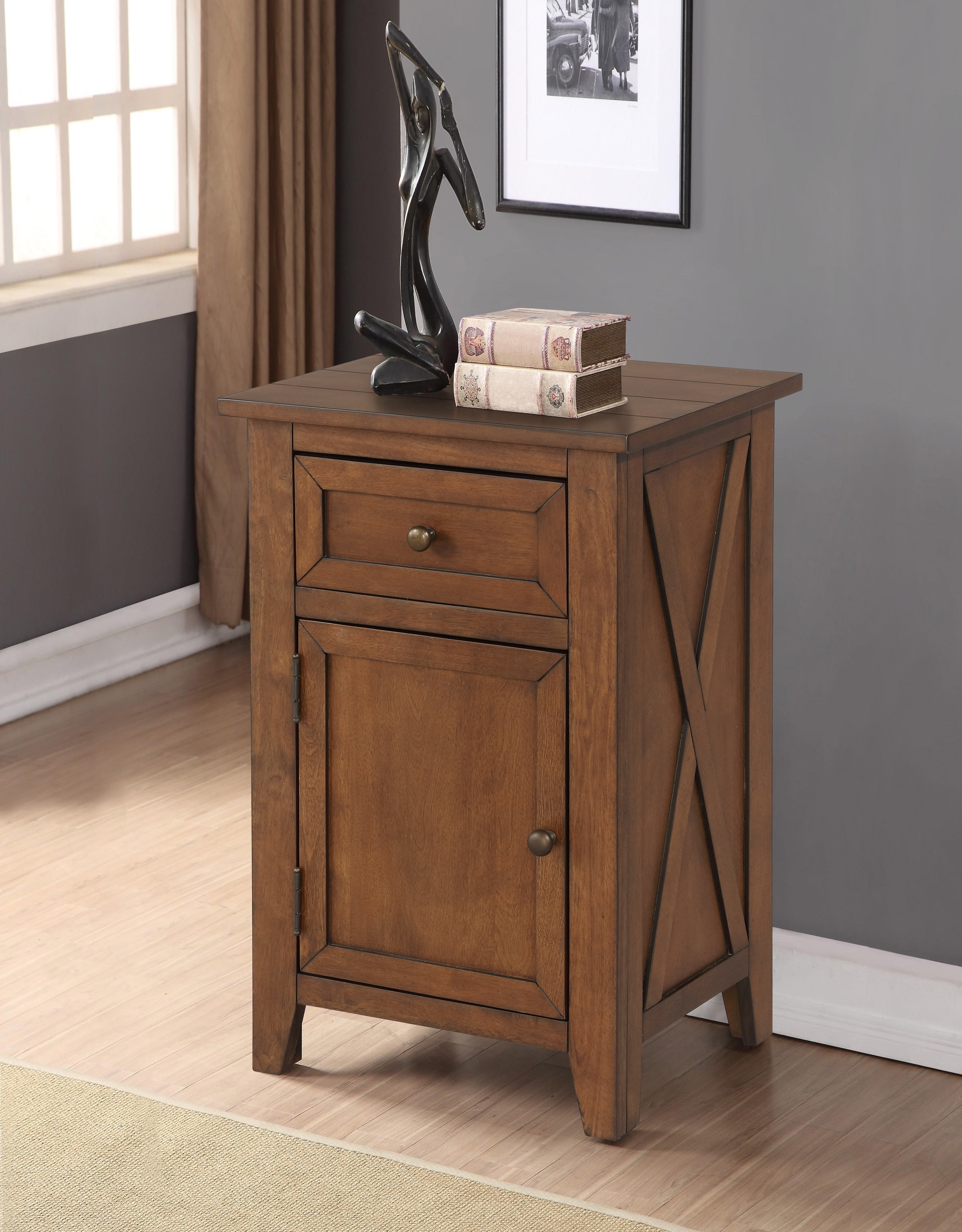 eHemco Brown Nightstand