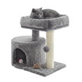 thumbnail image 2 of Feandrea Árbol para Gatos, Rascador con Plataforma Acolchada, con Tronco de Sisal, para Gatitos, Gris Claro MPCT50WV1, 2 of 8