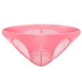 thumbnail image 2 of Homenesgenics Underwear for Women Plus Size under $10 Men's Erotic Underwear Semi Transparent Sexy Mesh Pants Pink One Size, 2 of 4