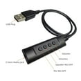 thumbnail image 2 of T-HOTLYST Lightweight USB Sound Card USB to 3.5mm External Sound Card USB Adapters Converters for Computer Recording, Esports Game, 2 of 7