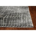 thumbnail image 2 of 2' x 7' Grey Abstract Lines Runner Rug, 2 of 2