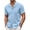 Sky Blue, variant on COOFANDY Men Linen Shirts Casual Button Up Short Sleeve Shirts Wedding Beach Shirts