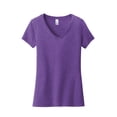 thumbnail image 3 of District Women's Very Important Tee V-Neck Dt6503 - Heathered Purple - XXL, 3 of 4