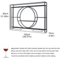 thumbnail image 3 of Botellero Vino Pared Mueble Bar Garrafeira de Vino Wine Rack con Soporte Copas Colgante e Luce LED Mini Bar para Casa Barra para Bar Cocina Comedor Sala de Estar(Black,100cm/39.37in), 3 of 4