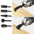 thumbnail image 2 of Rotary Burr Set Power Tools Wood Grinding Engraving Carving File Rasp Drill Bits Rotary Drill Burrs Shank Bit For Woodworking Kit1 Set Of 5 Pie Riilq, 2 of 3