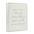 thumbnail image 4 of Stupell Industries Minimal You Are Loved Typography Painting White Framed Art Print Wall Art, 11 x 14, 4 of 10