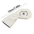thumbnail image 5 of 7829 9Pcs Waterproof Golfs Putter Cover Iron Head Cover PU1eatherGolfs Club Cover Iron Headcover Golfs Club Head Cover Set, 5 of 8