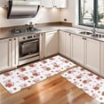 thumbnail image 3 of Kitchen Rugs Sets Of 2,White Cow Strawberry Cow Pattern Anti Fatigue Kitchen Mat Rugs Non Slip Washable,Decorative Kitchen Floor Mats for Kitchen,Sink,Laundry,17"X47", 3 of 5