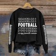 thumbnail image 2 of WEAIXIMIUNG Chandails d'Automne pour Femmes Grande Taille Femmes Décontracté Manches Longues Léger Col Rond Chandails Graphique de Football Imprimé Chandail Chandails Blouse Haut, 2 of 4