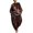 Wine, variant on Kttectoa 2 Piece Sets for Women Crew Neck Long Sleeve Patchwork Top and Striped Drop Crotch Pants Set Oversized Loose Drawstring Elastic Waist with Pockets Casual Boho Fall