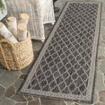 thumbnail image 2 of Safavieh Courtyard Black Indoor Outdoor Rug - Runner 2'4" x 12', 2 of 9
