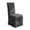 Dark Gray, variant on Stretch Dining Chair Cover With Ruffled Skirt, Bubble Grid Textured Slipcover, Elastic Chair Protector for Home Dining Room Decor