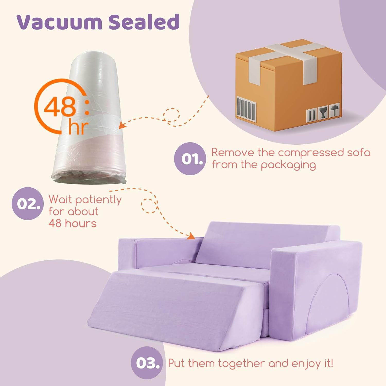 OLAKIDS Modular Kids Play Couch, 8PCS Toddler Sectional Sofa Building Fort for Playroom, Bedroom, Imaginative Convertible Floor Cushion, Foam Set for Boys and Girls
