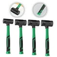 thumbnail image 4 of Non-Elastic Rubber Hammer Half Hole Flat Top Black Installation Leather Hammer - 1LB, 4 of 6