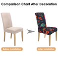 thumbnail image 7 of Chic Paisley Bohemian Dining Chair Covers 4 Pack Vintage Floral Ethnic Retro Colorful Pattern Washable Polyester Stretch Slipcovers Removable Protector for Artistic Decor, 7 of 7