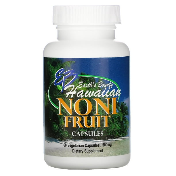 Earth's Bounty Noni Fruit, Hawaiian, 500 mg, 60 Vegetarian Capsules