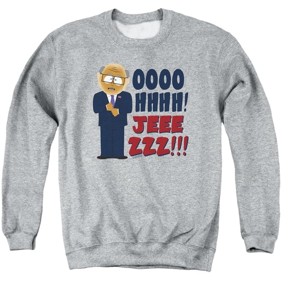 South Park Oh Jeez Unisex Adult Crewneck Sweatshirt,Oh Jeez, X-Large