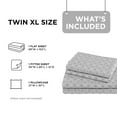 thumbnail image 4 of Regency Heights Twin XL Size Cotton Flannel Sheet Set, 3-Piece Flannel Bed Sheets Twin XL, 100% Cotton Bed Sheets Set with Deep Pocket, Grey Geo, 4 of 7