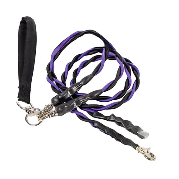 Double Bungee Dog Leash - Training Tool for All Breeds 360° Swivel Design for Enhanced Mobility Comfortable Padded Handles Absorbing Rope for Outdoor Adventures