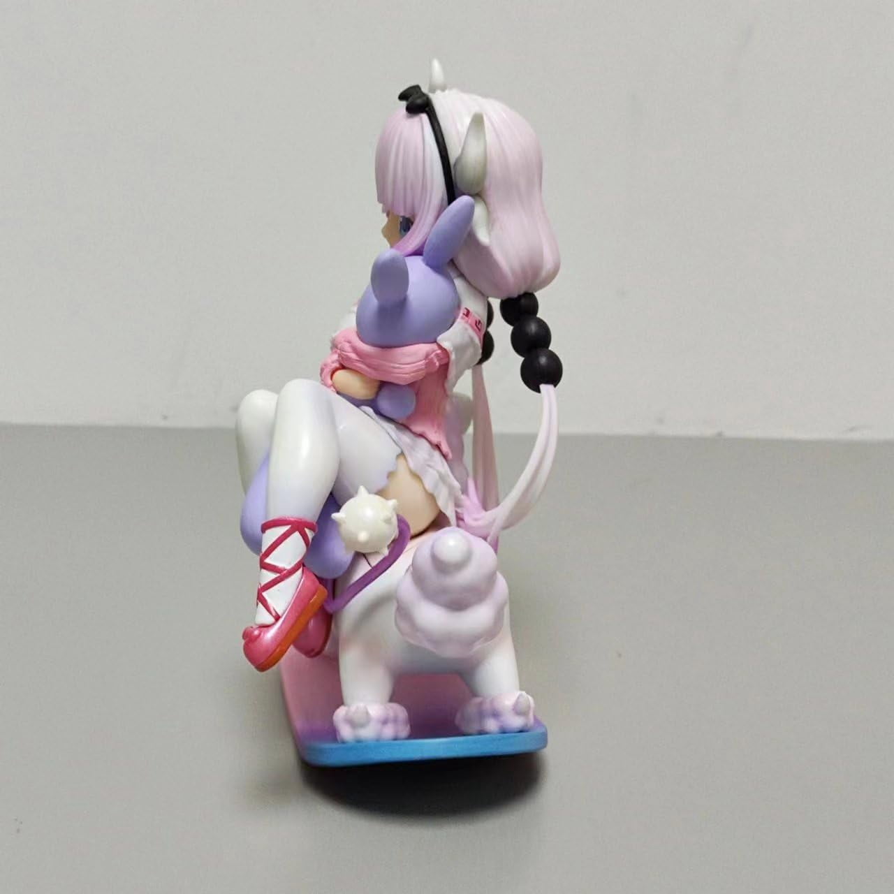 Newly Kanna Figure Sitting Cute Trojans Kanna Action Figures 15cm/5.9inch Anime Character Collection Decor Statue Model Desktop Decoration Ornament Gifts (A)