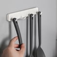 thumbnail image 3 of SEWCHICS 3Pcs Sliding Coat Hook White Abs Space Saving Retractable Smooth For Closet, 3 of 7