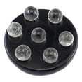thumbnail image 2 of piedras de bola de obsidiana de base 7 perlas de cristal naturales de piedra de siete estrellas placa de matriz de decoración clara claro Magideal 7 piedras de bola de obsidiana de base, 2 of 7